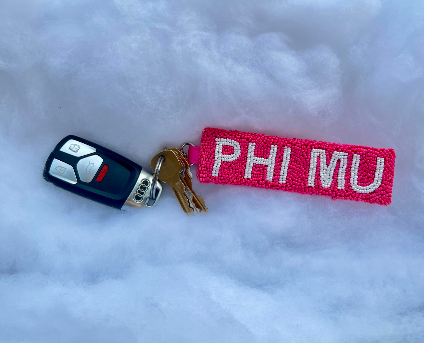 Greek Beaded Keychain