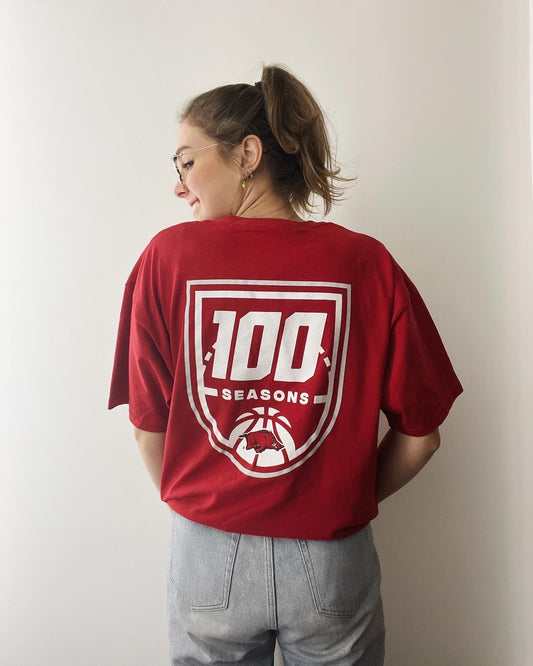 100 Season Of Basketball Tee