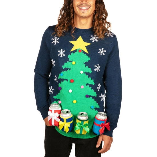 Men's Koozie Christmas Tree Sweater