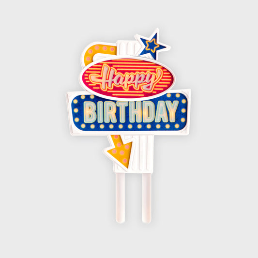 Happy Birthday Cake Topper