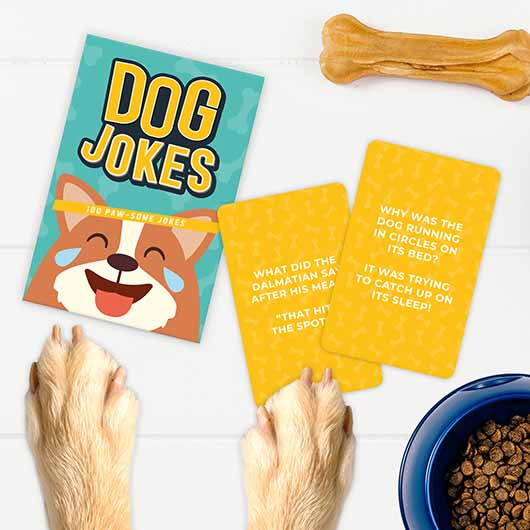 Dog Jokes Trivia Cards